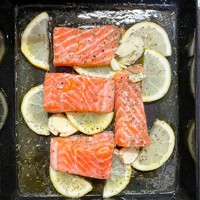 Radiant and Nourished: A Keto Delight with Grilled Salmon and Zucchini Noodles