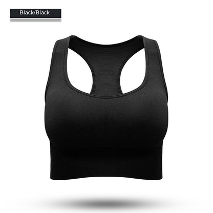 Plain Block Yoga Sports Bra