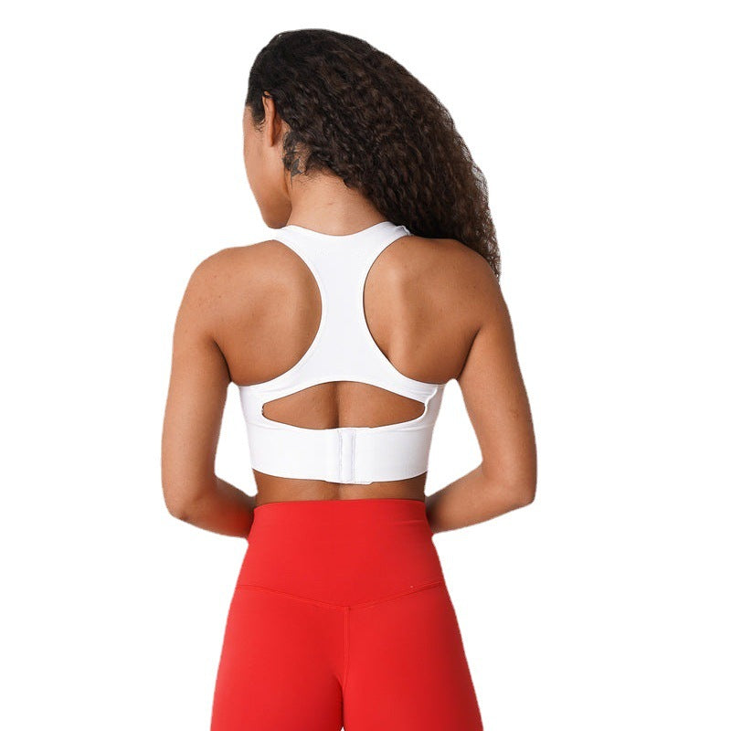 Plain Block Yoga Sports Bra