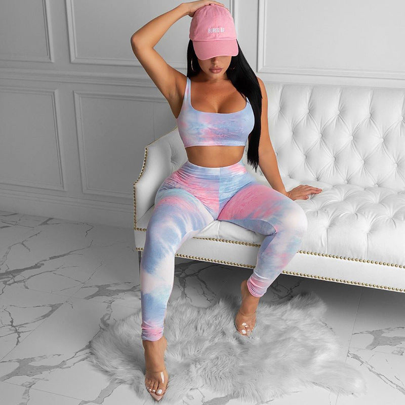 Cotton Candy Yoga Leggings Set