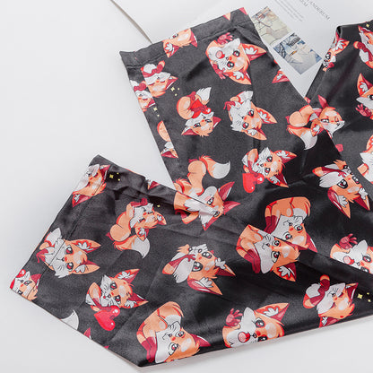 Fox Print Pajama Set