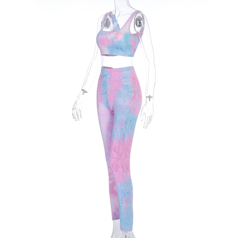 Cotton Candy Yoga Leggings Set