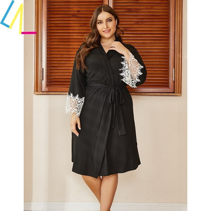 Plus Size Breathable Pajama Robe