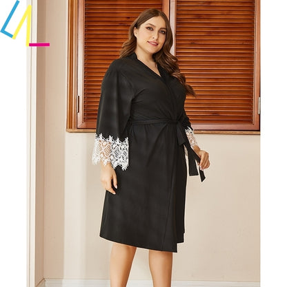 Plus Size Breathable Pajama Robe