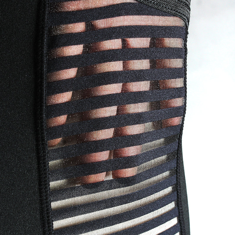 Mesh Stitched Yoga Leggings