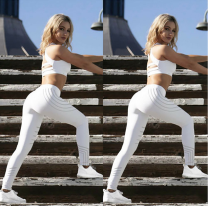 Stripe Glow Yoga Leggings