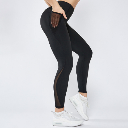 Mesh Stitched Yoga Leggings