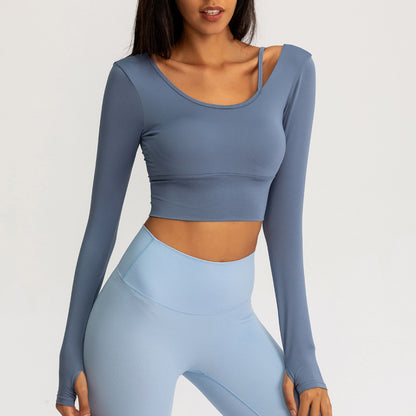 Long Sleeve Yoga Crop Top