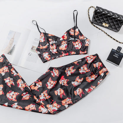 Fox Print Pajama Set