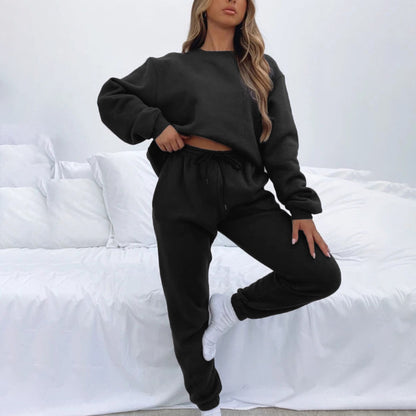 Casual Long Sleeve Sweat Set