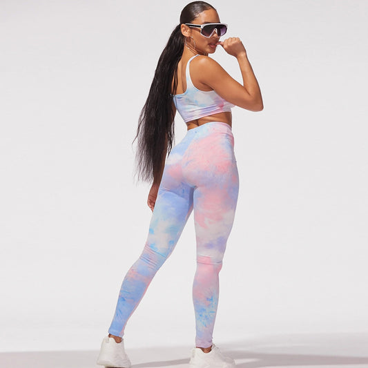 Cotton Candy Yoga Leggings Set