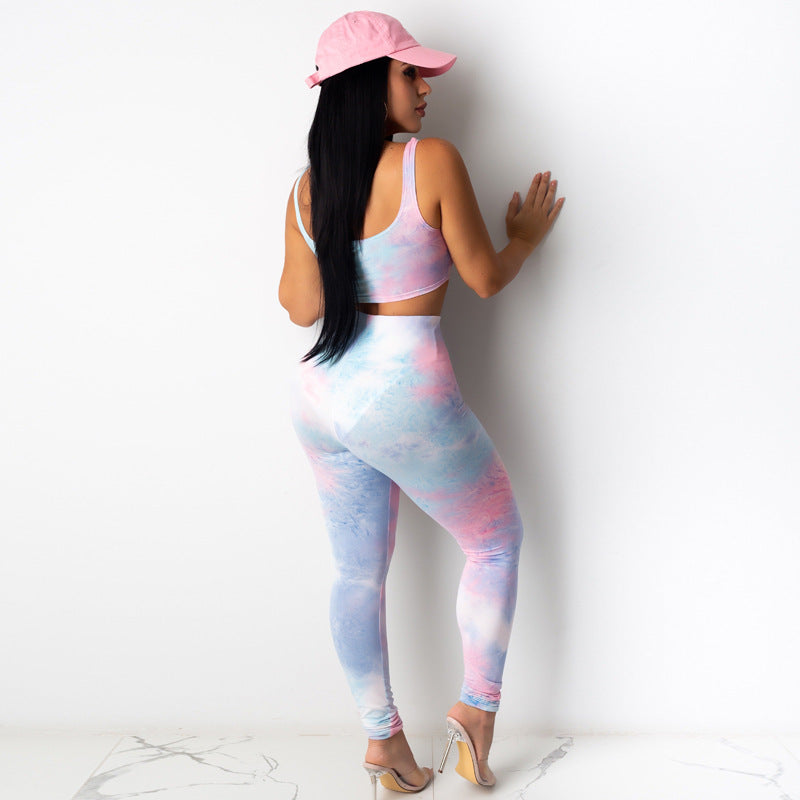 Cotton Candy Yoga Leggings Set