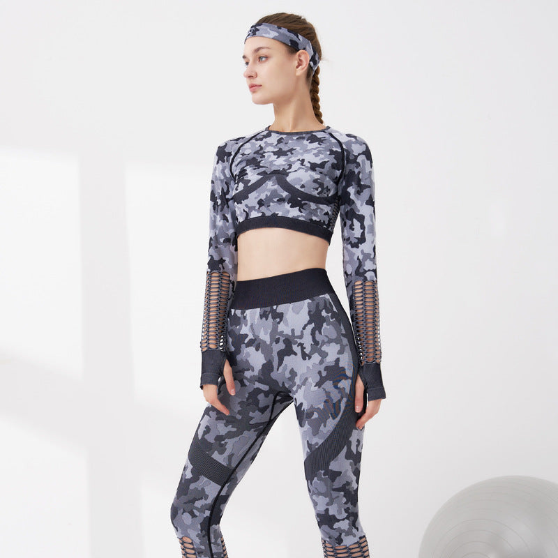 Camouflage Yoga Set