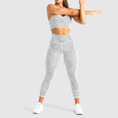 Yoga Patchwork Fitness Spot Print Set