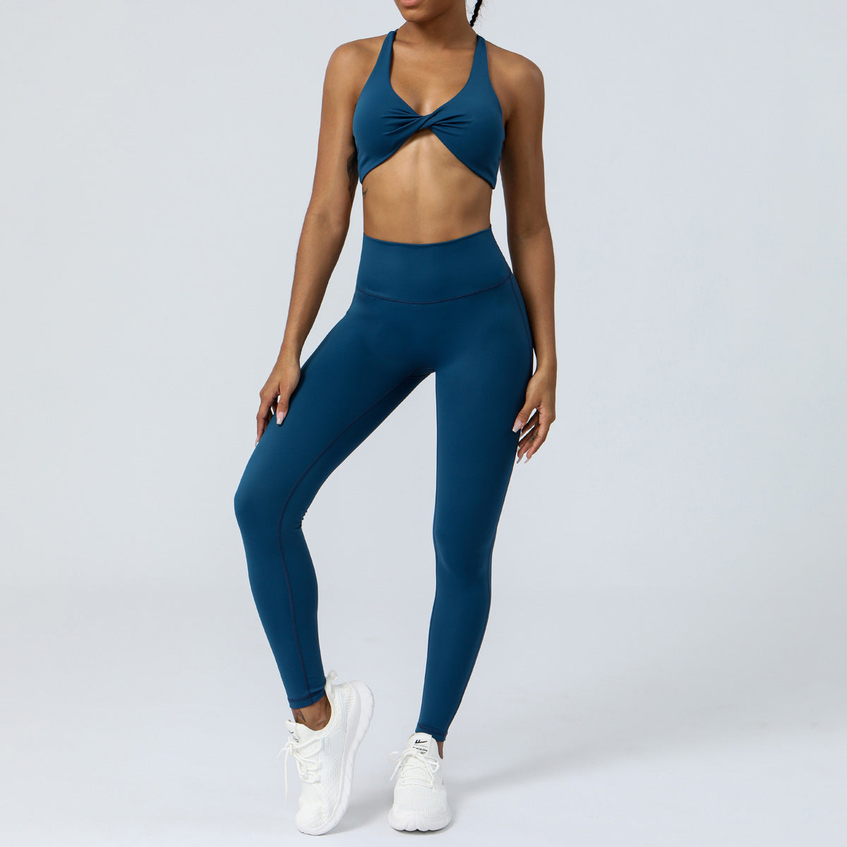 High Waist Front Twist Yoga Set