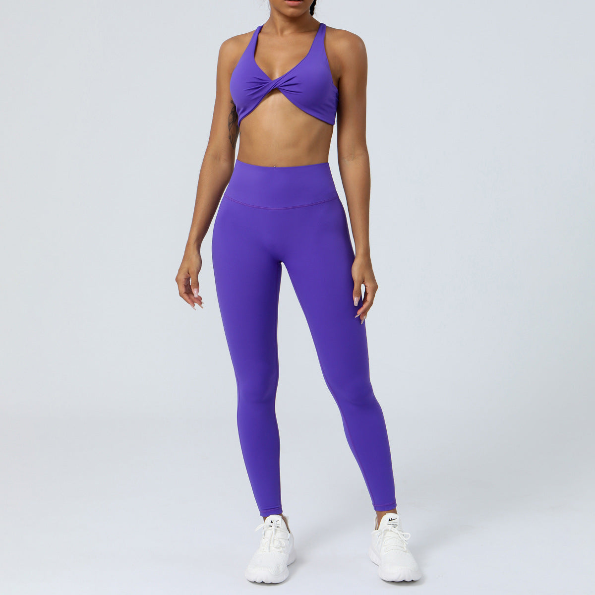 High Waist Front Twist Yoga Set