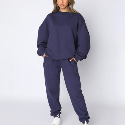 Casual Long Sleeve Sweat Set