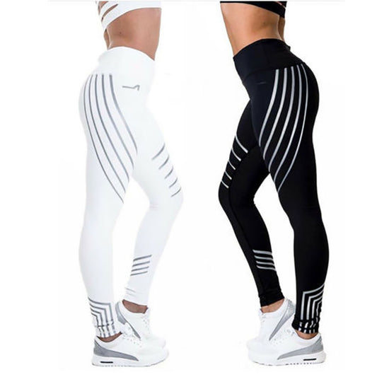 Stripe Glow Yoga Leggings