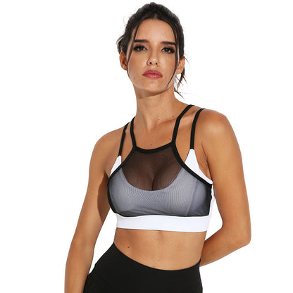 Mesh Cover Sports Bra