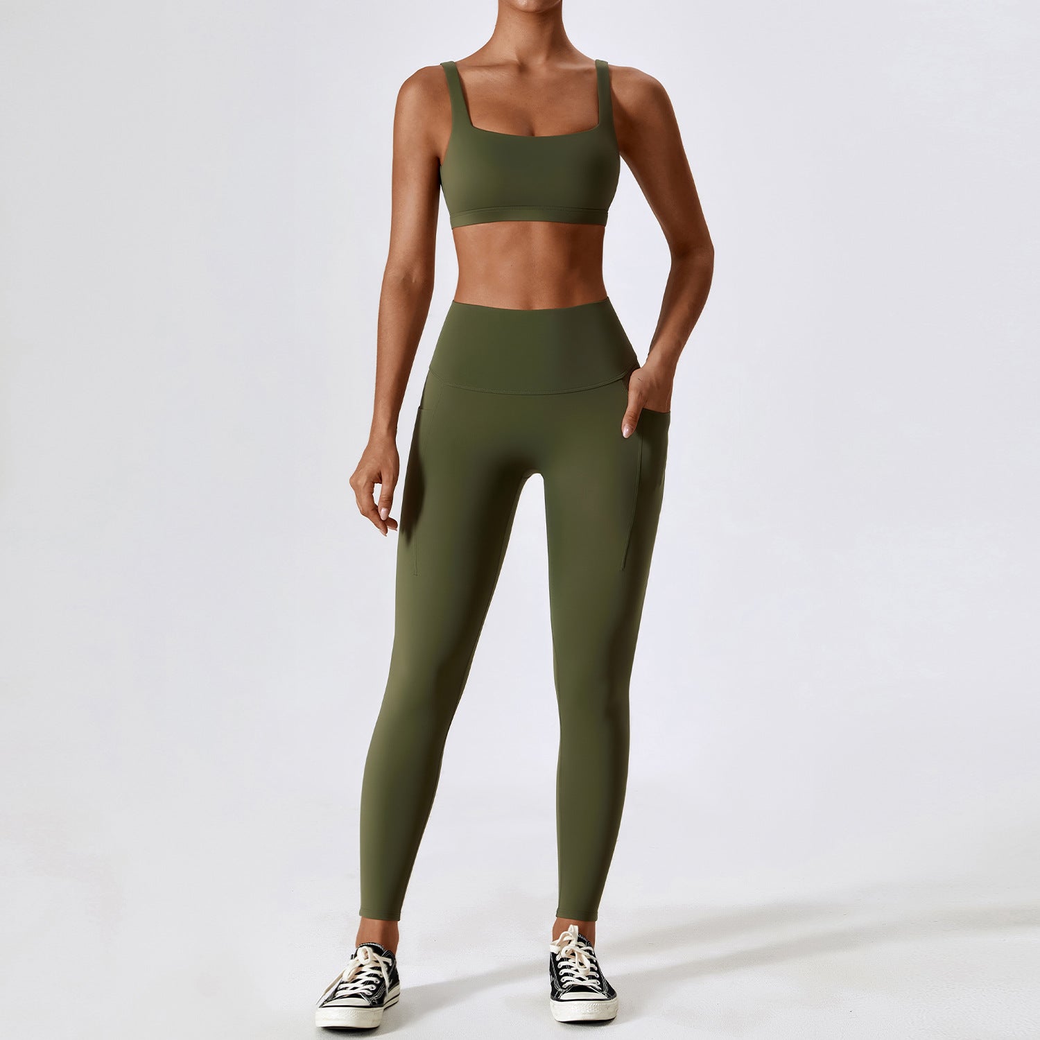 Quick-drying Push-up Beauty Back Leggings Set