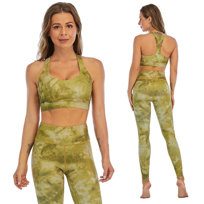 Camouflage Blend Sports Bra Set