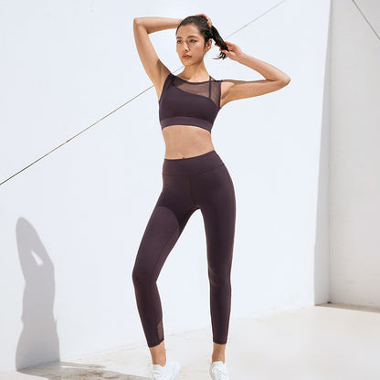 Mesh Highlight Leggings Set