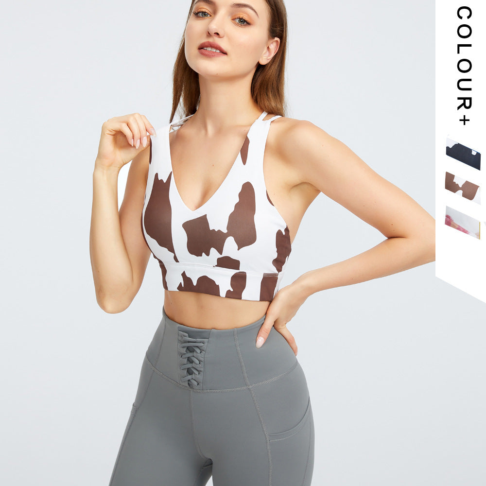 Spot Pattern Sports Bra