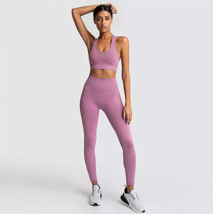 Pink Passion Seamless Yoga Set