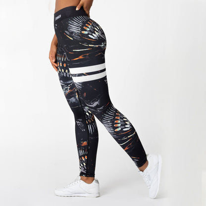 Printed High Waist Yoga Leggings