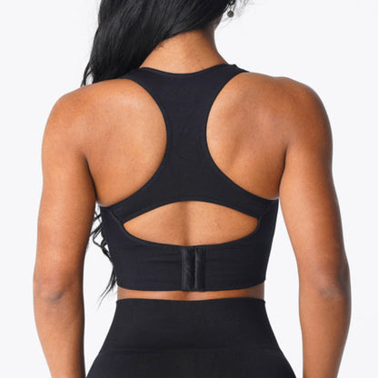 Plain Block Yoga Sports Bra