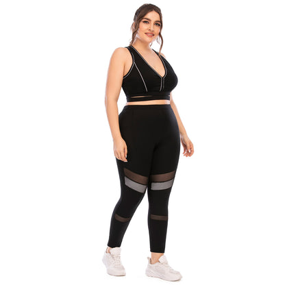 Plus Size Fitness Yoga Set