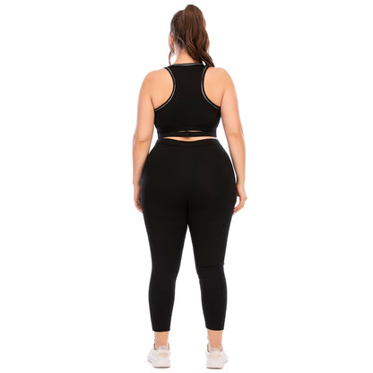 Plus Size Fitness Yoga Set