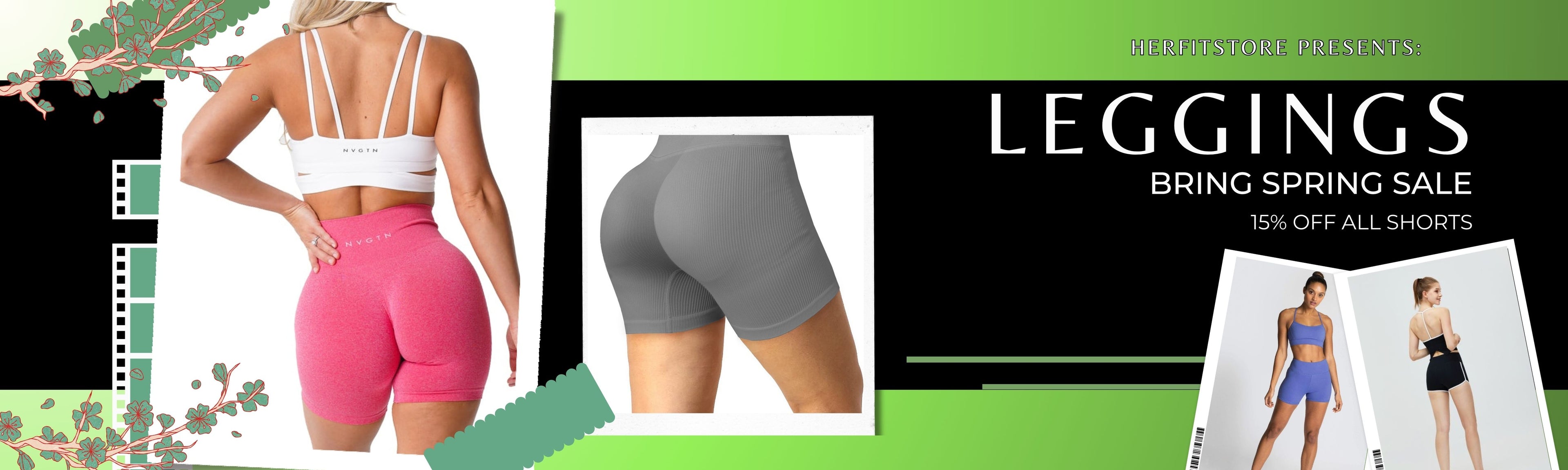 Leggings Shorts Sale 15% OFF Spring