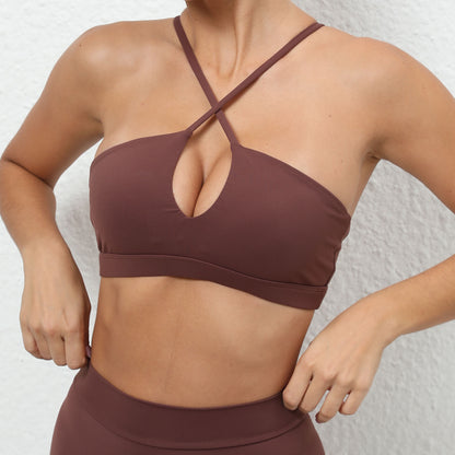 Brushed Cross Sports Bra