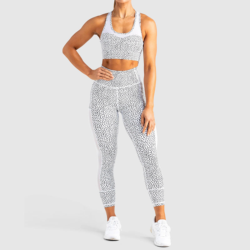 Yoga Patchwork Fitness Spot Print Set