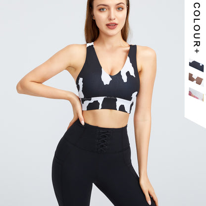 Spot Pattern Sports Bra