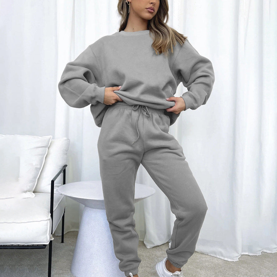 Casual Long Sleeve Sweat Set