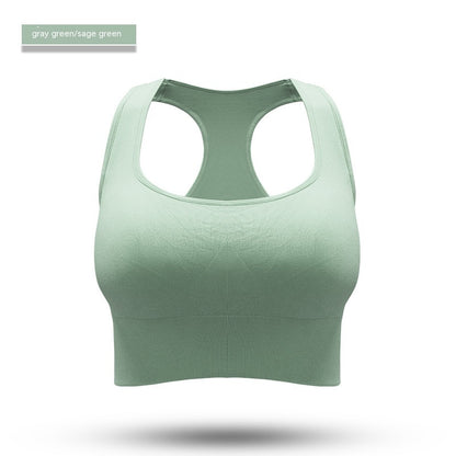 Plain Block Yoga Sports Bra