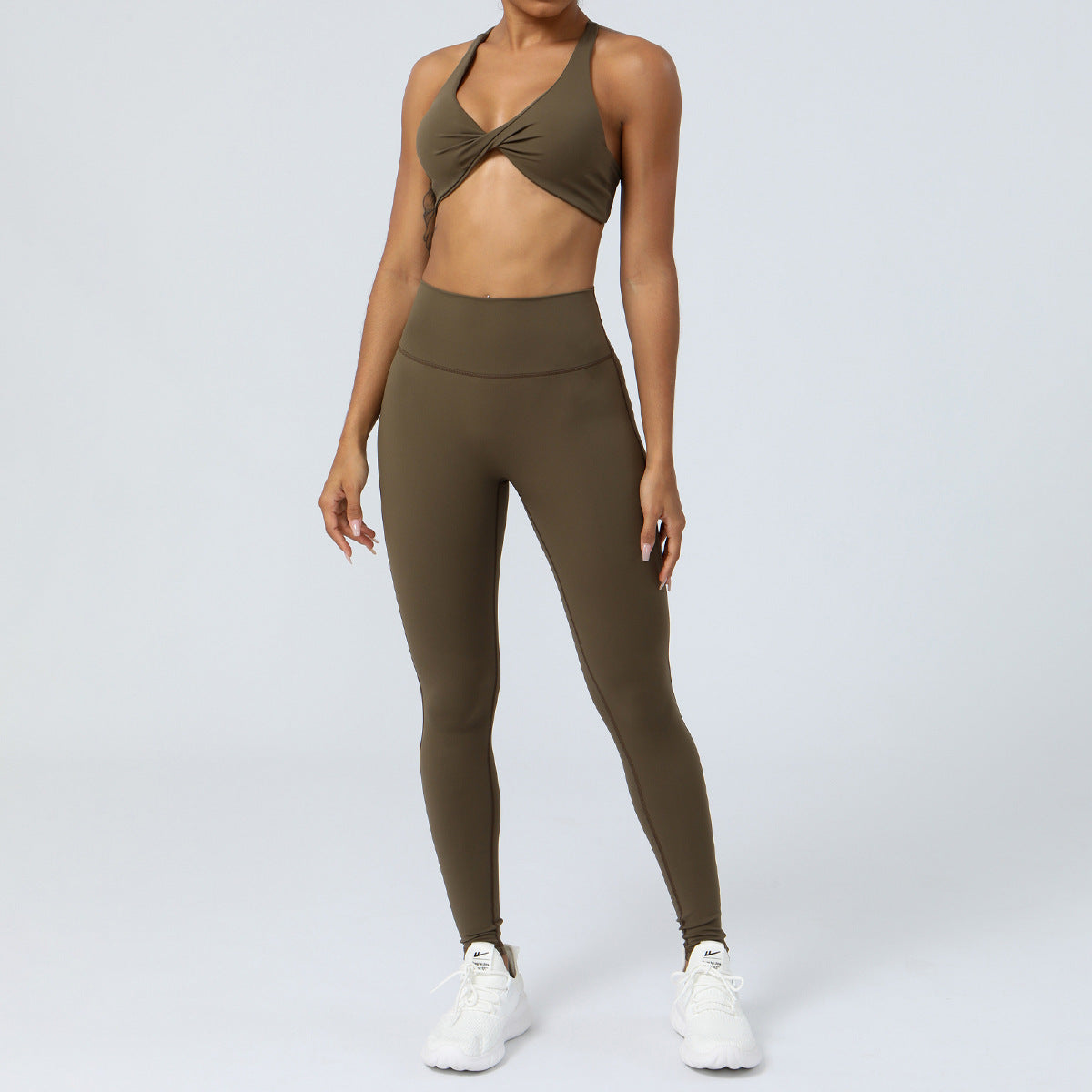 High Waist Front Twist Yoga Set